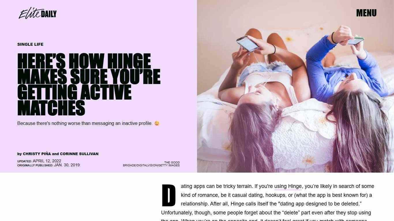 Does Hinge Have Read Receipts? Here's How To Know A Match Is Active